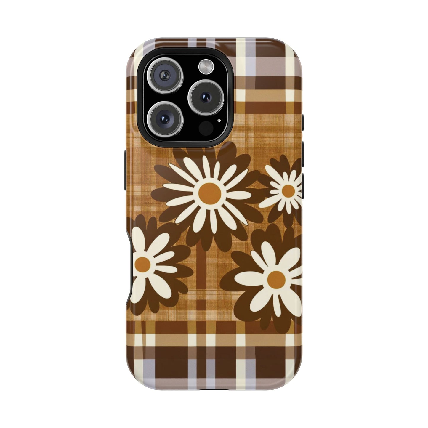 Rustic Bloom Plaid iPhone Case