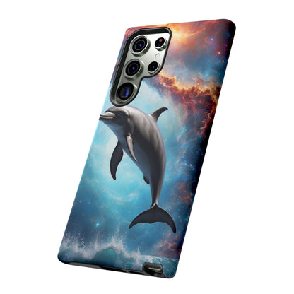 Cosmic Dolphin Space Vibes - Samsung Galaxy Case