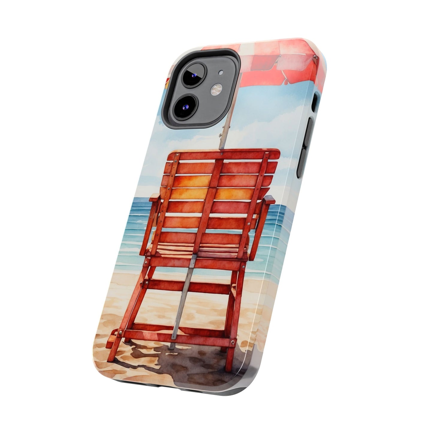 Beachfront Sunset Lounge iPhone Case – Rearview Edition