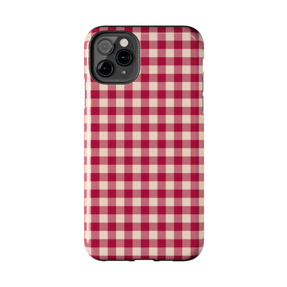 Vintage Red Gingham Check – iPhone Series Case