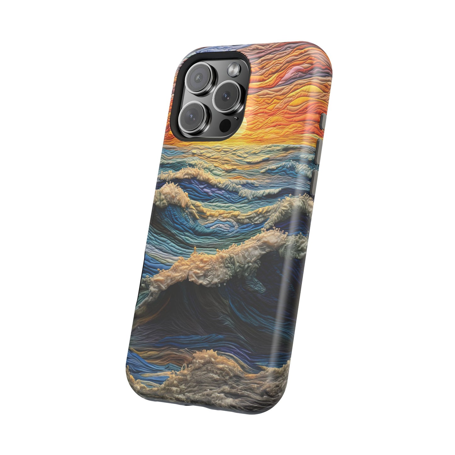 Ocean Sunset Tapestry Waves – MagSafe iPhone Series Case