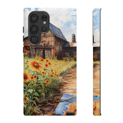 Sunflower iPhone Case  Rustic Farm Style