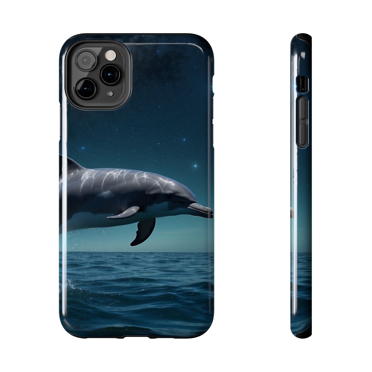 Midnight Ocean Dolphin - iPhone Case