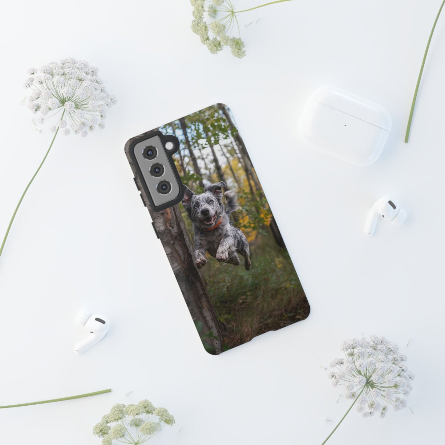 Happy Forest Dog iPhone Case – Nature-Inspired Protective Cover