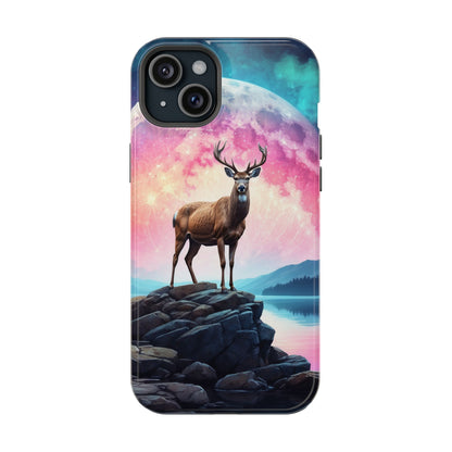 Vibrant Stag in Bloom – MagSafe iPhone Case