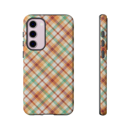 Samsung Galaxy Case - Autumn Harvest Plaid Design