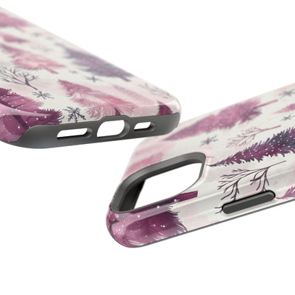 Winter Wonderland Purple Christmas Trees –  MagSafe iPhone Series Case