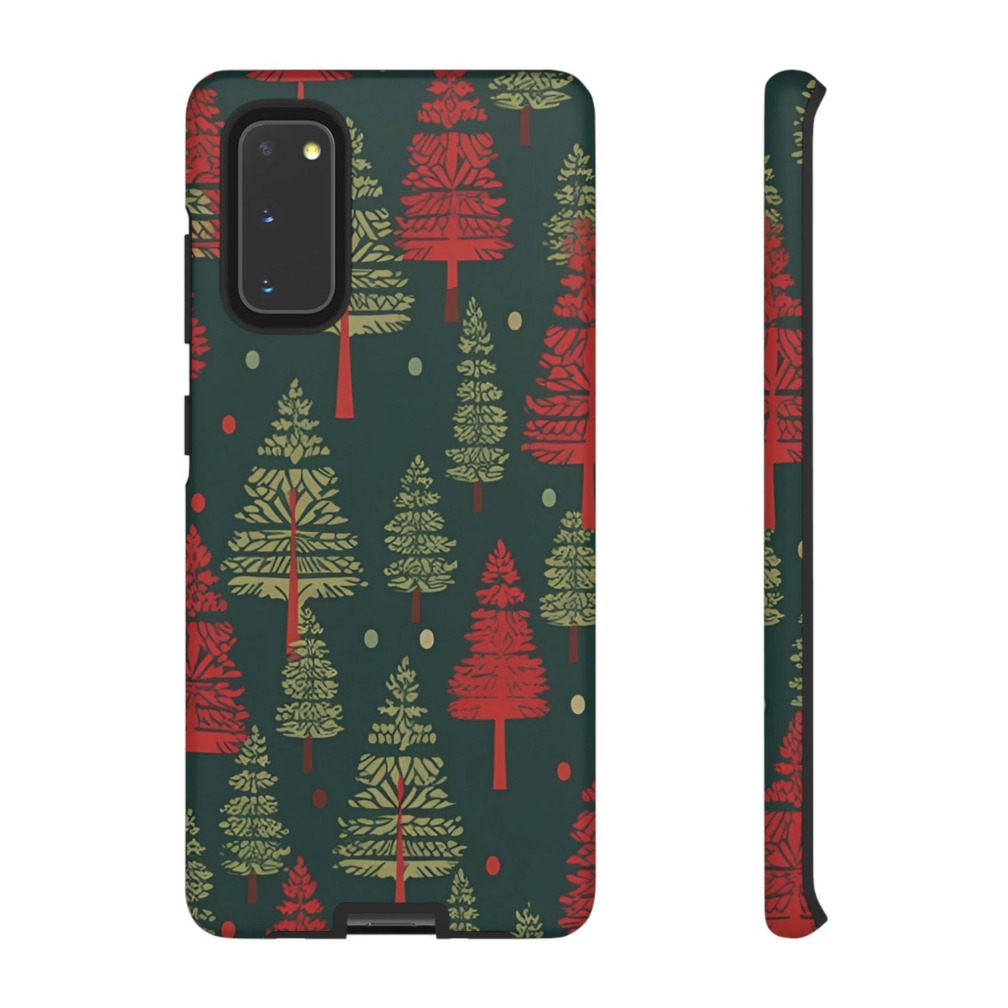 Retro Christmas Trees Pattern - Samsung Galaxy Series Case