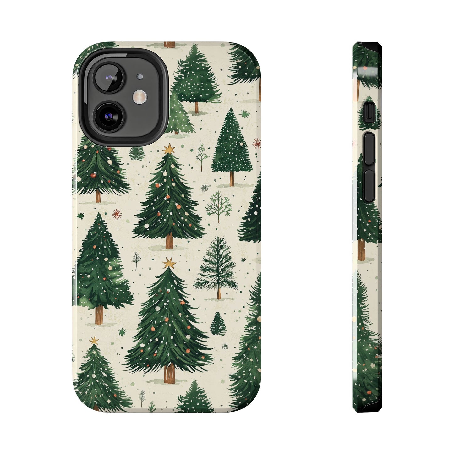 Festive Christmas Tree Forest Pattern – iPhone Series Case