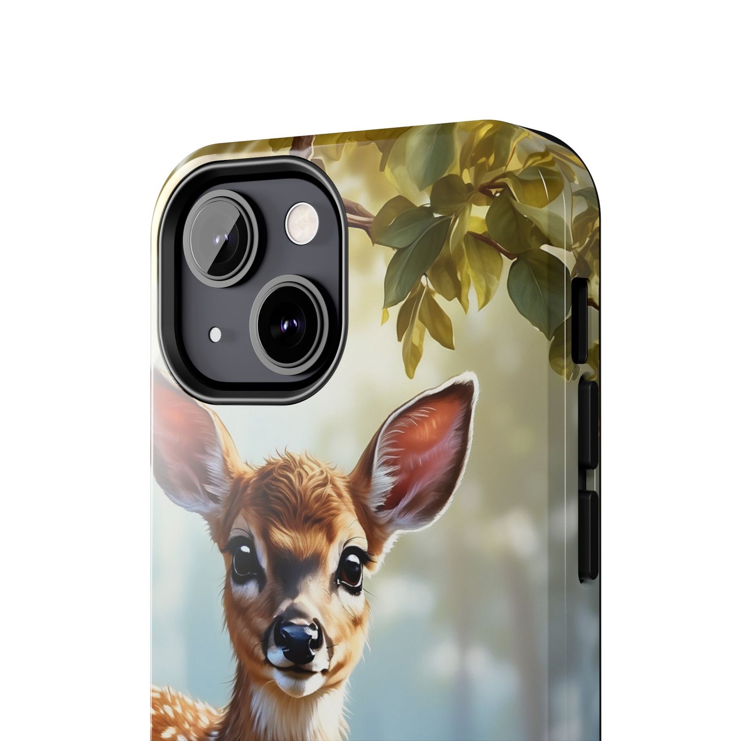 Whimsical Fawn in a Sunlit Forest iPhone Case