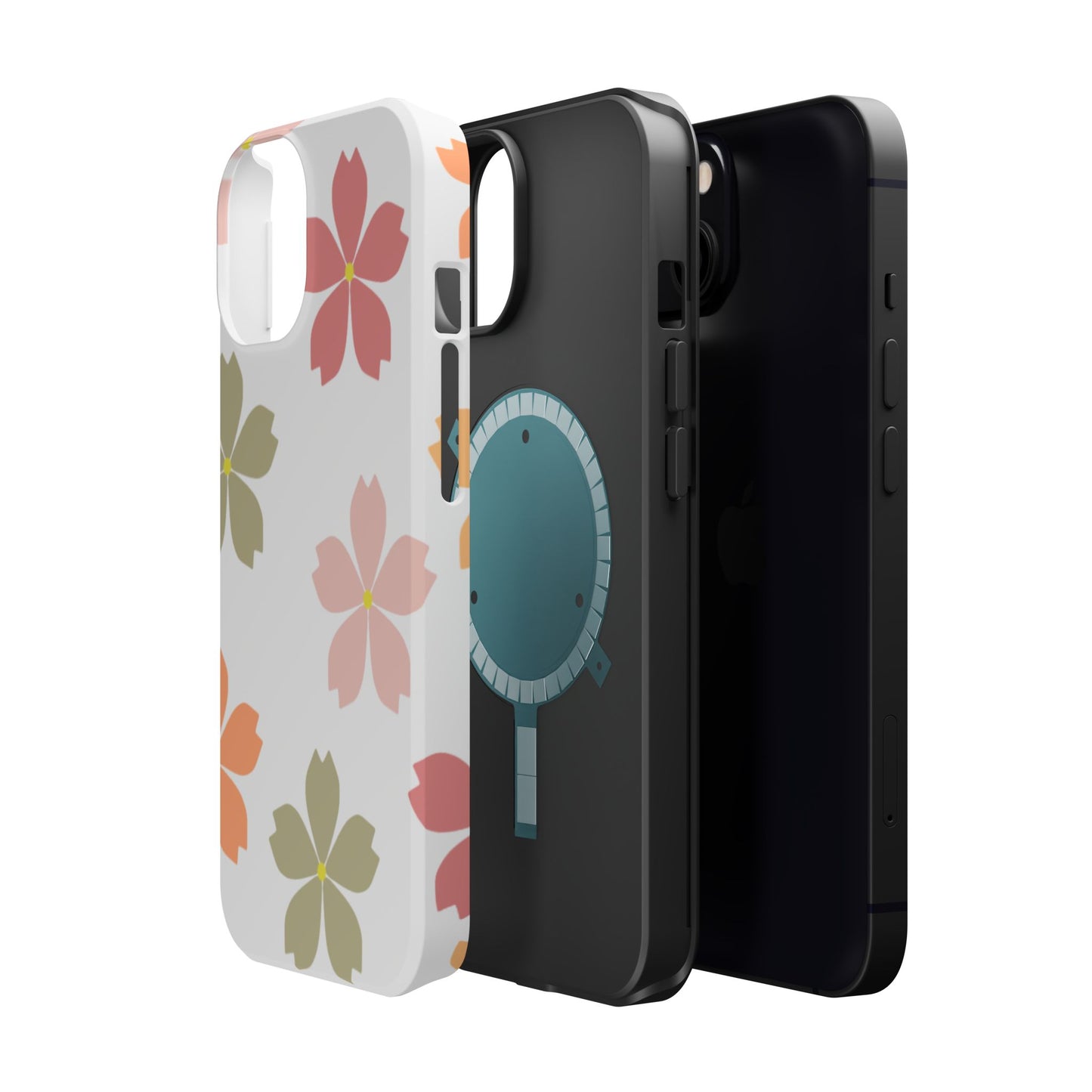 Pastel Sakura Blossom Tough MagSafe iPhone Case – Durable Design with Soft Matte Finish