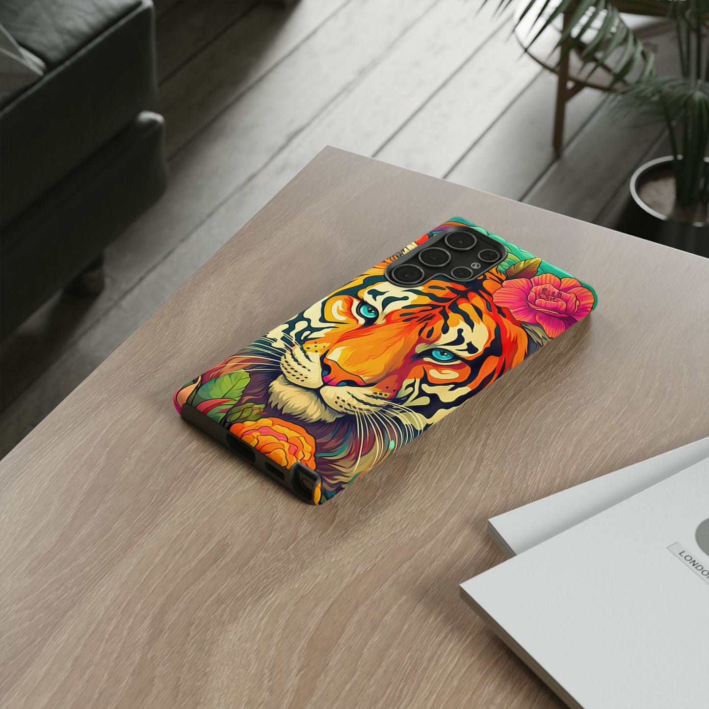 Fierce Rainbow Tiger Art - Samsung Galaxy Case