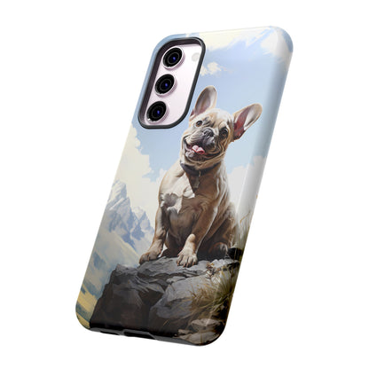 Frenchie iPhone Samsung Galaxy Phone Case! French Bull Dog Standing Proudly. Extremely Tough & Durable With Dual Layer Protection.