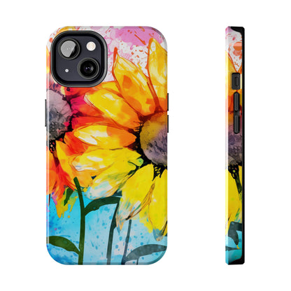 Bold Watercolor Sunflowers - iPhone Series Case