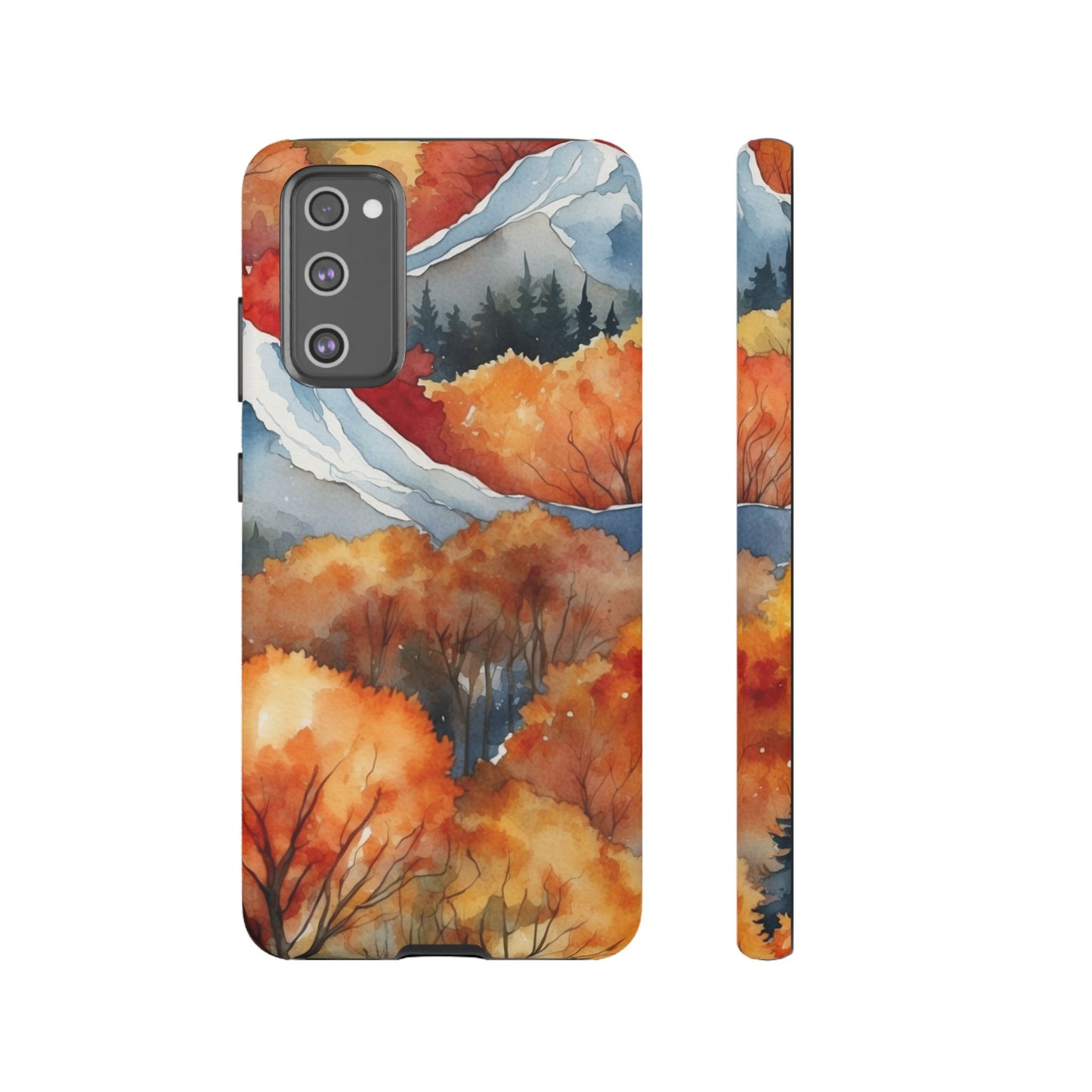 Autumn Mountain Forest Watercolor - Samsung Galaxy Case