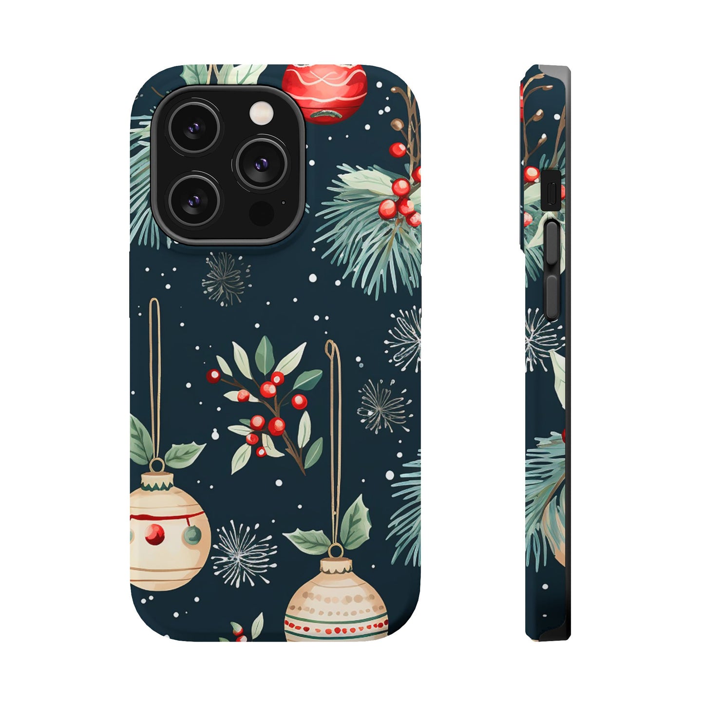 Elegant Christmas Ornaments and Pine - MagSafe iPhone Series Case