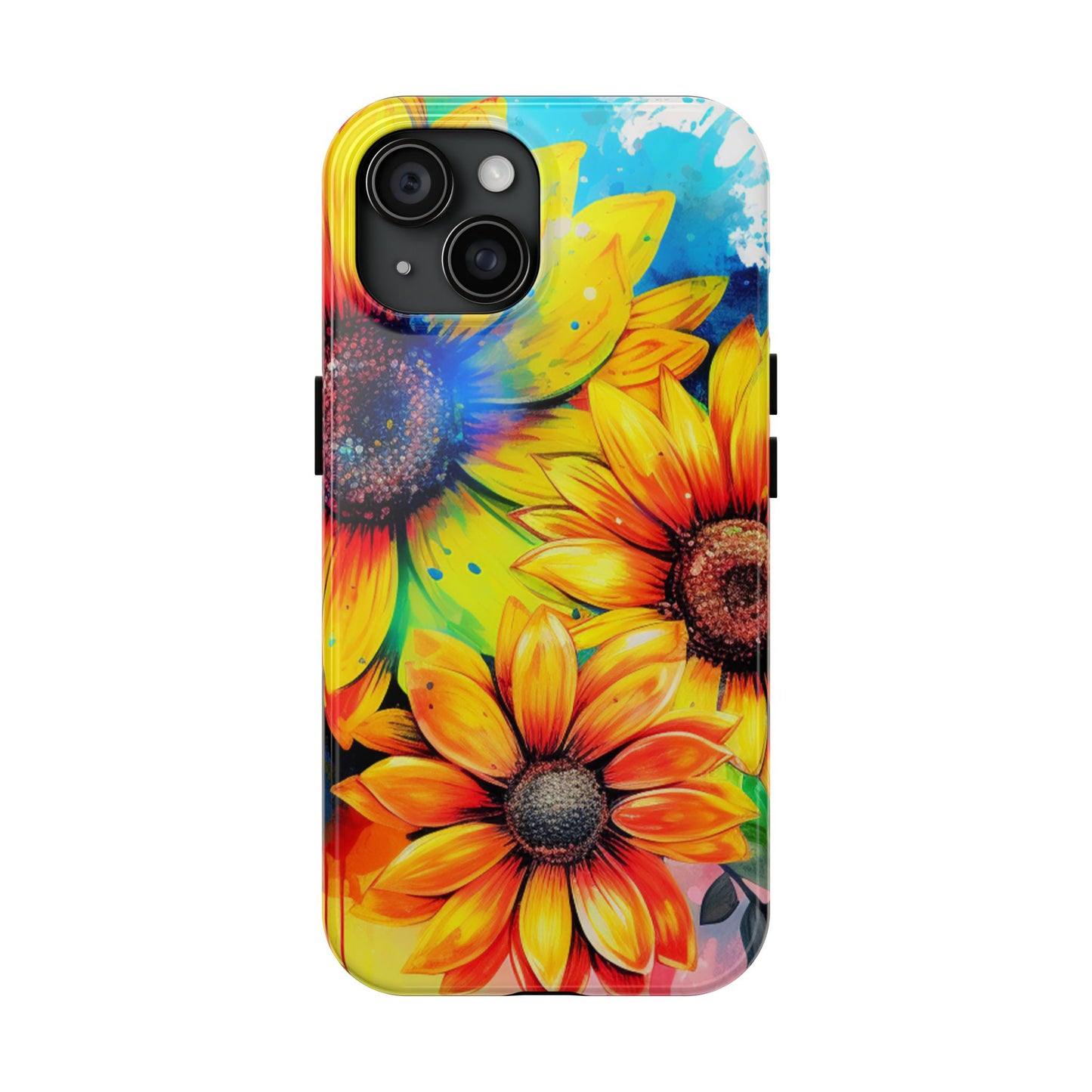 Vibrant Sunflower Splash - iPhone Series Case