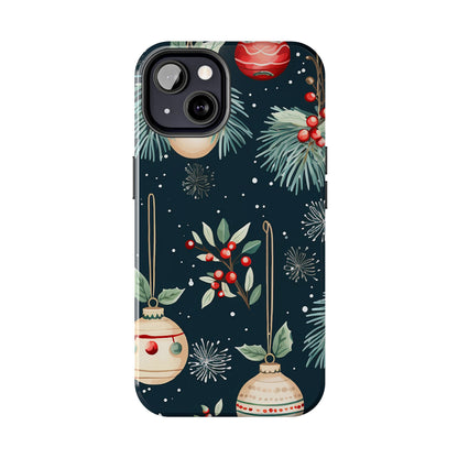 Elegant Christmas Ornaments and Pine - iPhone Series Case