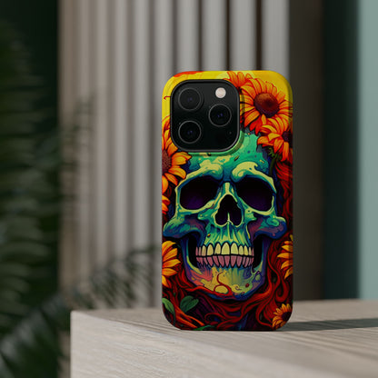 Sun Kissed Skull MagSafe iPhone Case