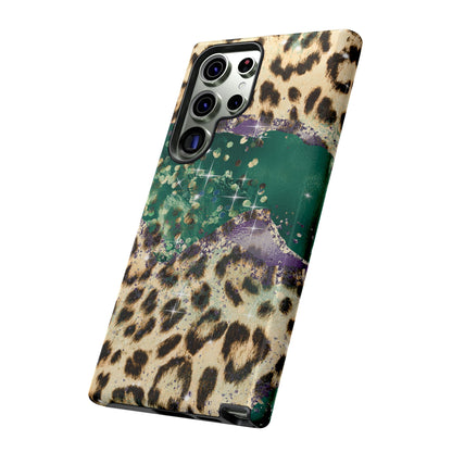 Emerald Glitter Leopard Print - iPhone Series Case