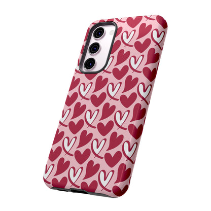 Hand-Drawn Hearts Samsung Galaxy Case