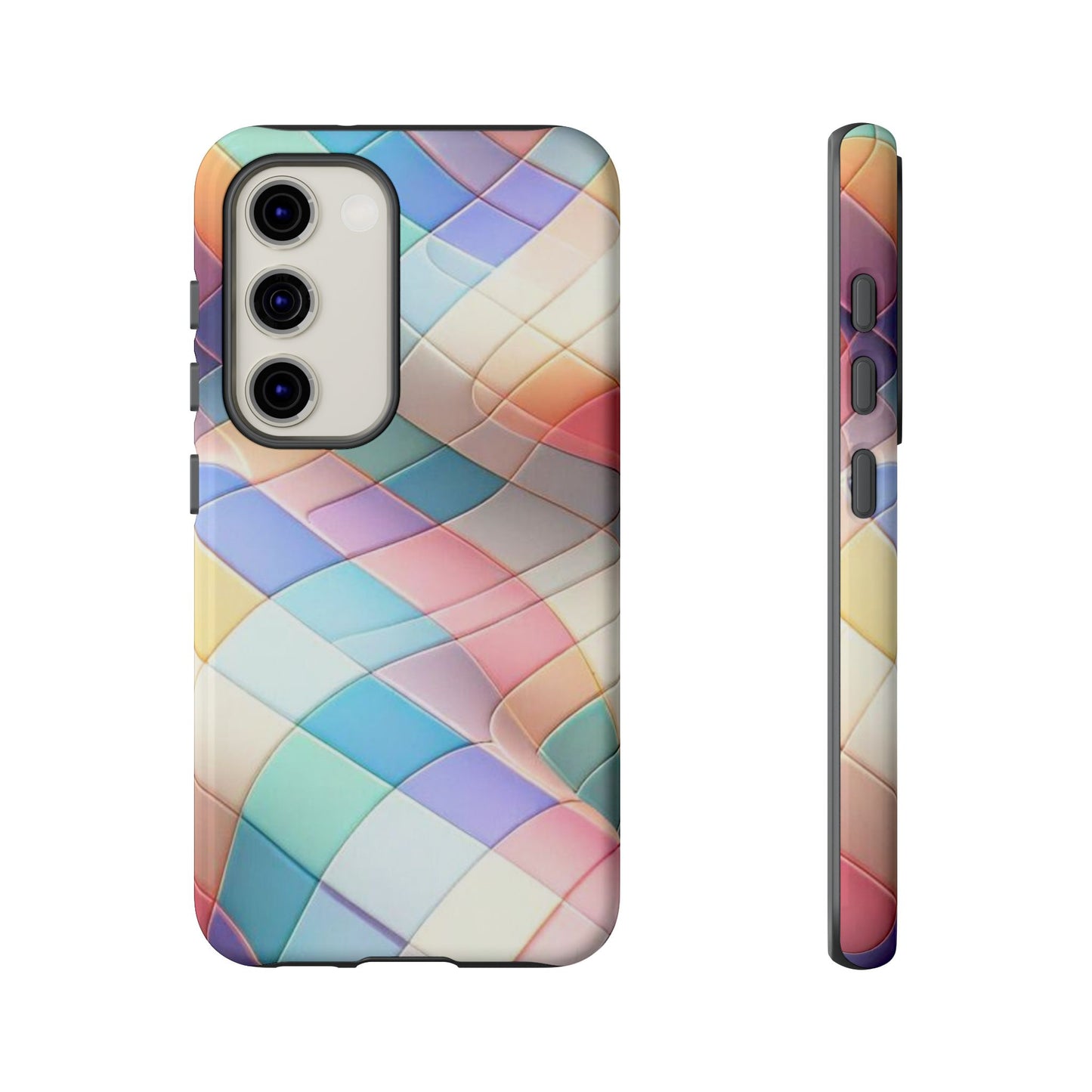 Pastel Prism Plaid iPhone Case