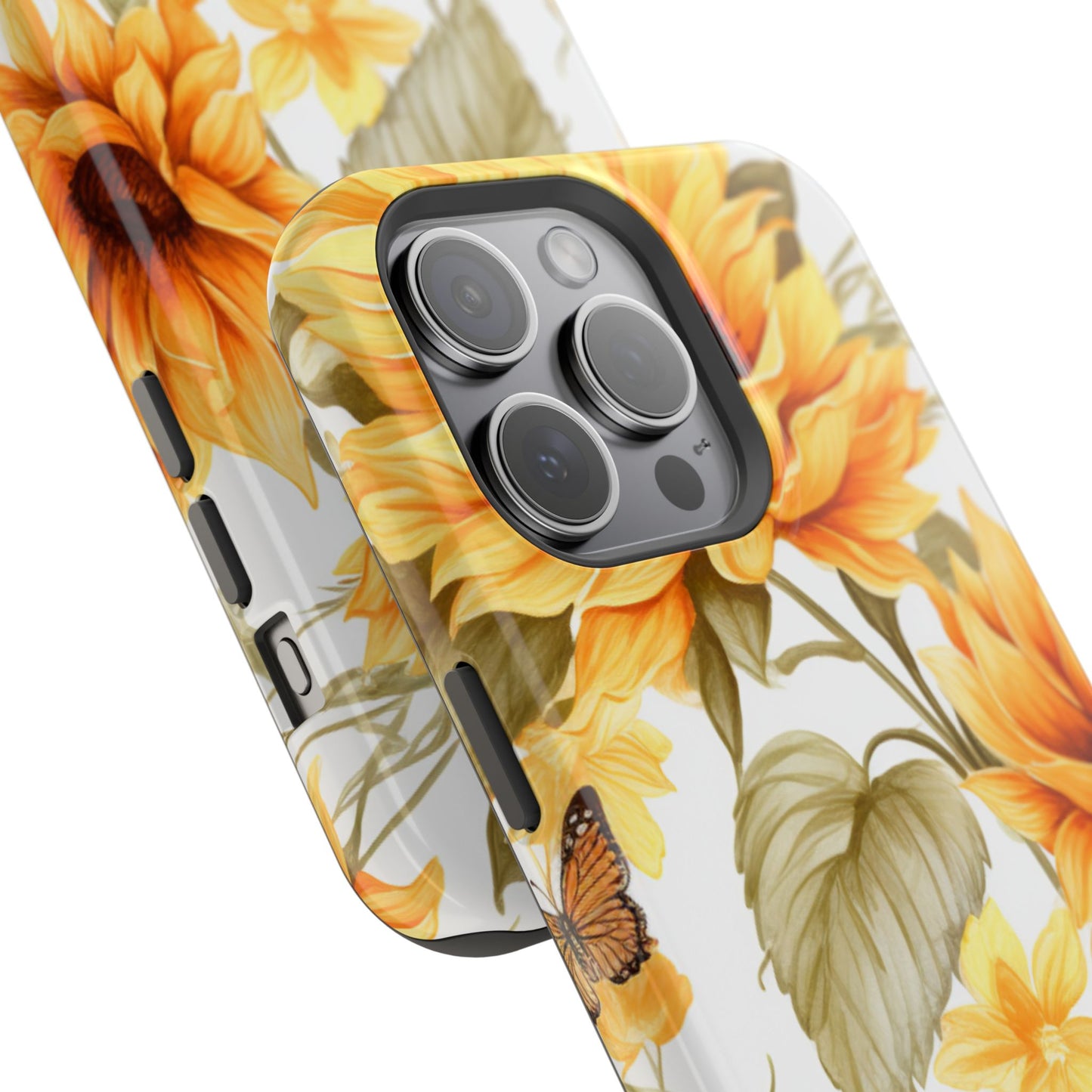 Sunflower & Butterfly Bliss - MagSafe iPhone Series Case