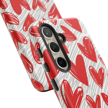 Samsung Galaxy Case: Whimsical Heart Doodle