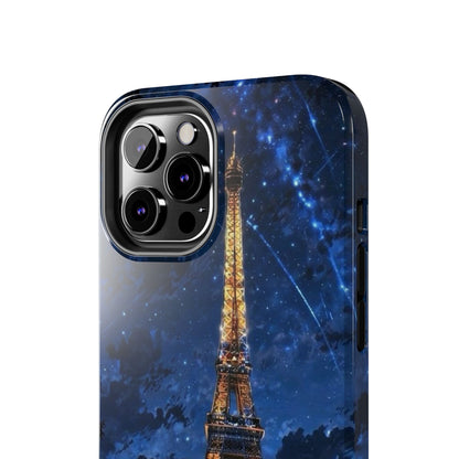 iPhone Case - Eiffel Tower Under Starlit Sky Design