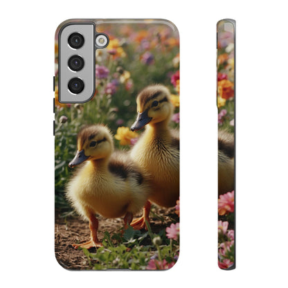 Charming Ducklings in Floral Garden - Samsung Galaxy Case