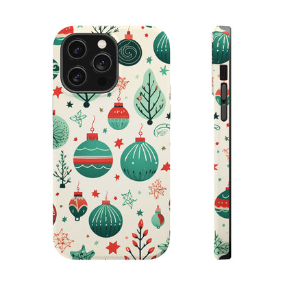 Vintage Christmas Ornaments Pattern – MagSafe iPhone Series Case