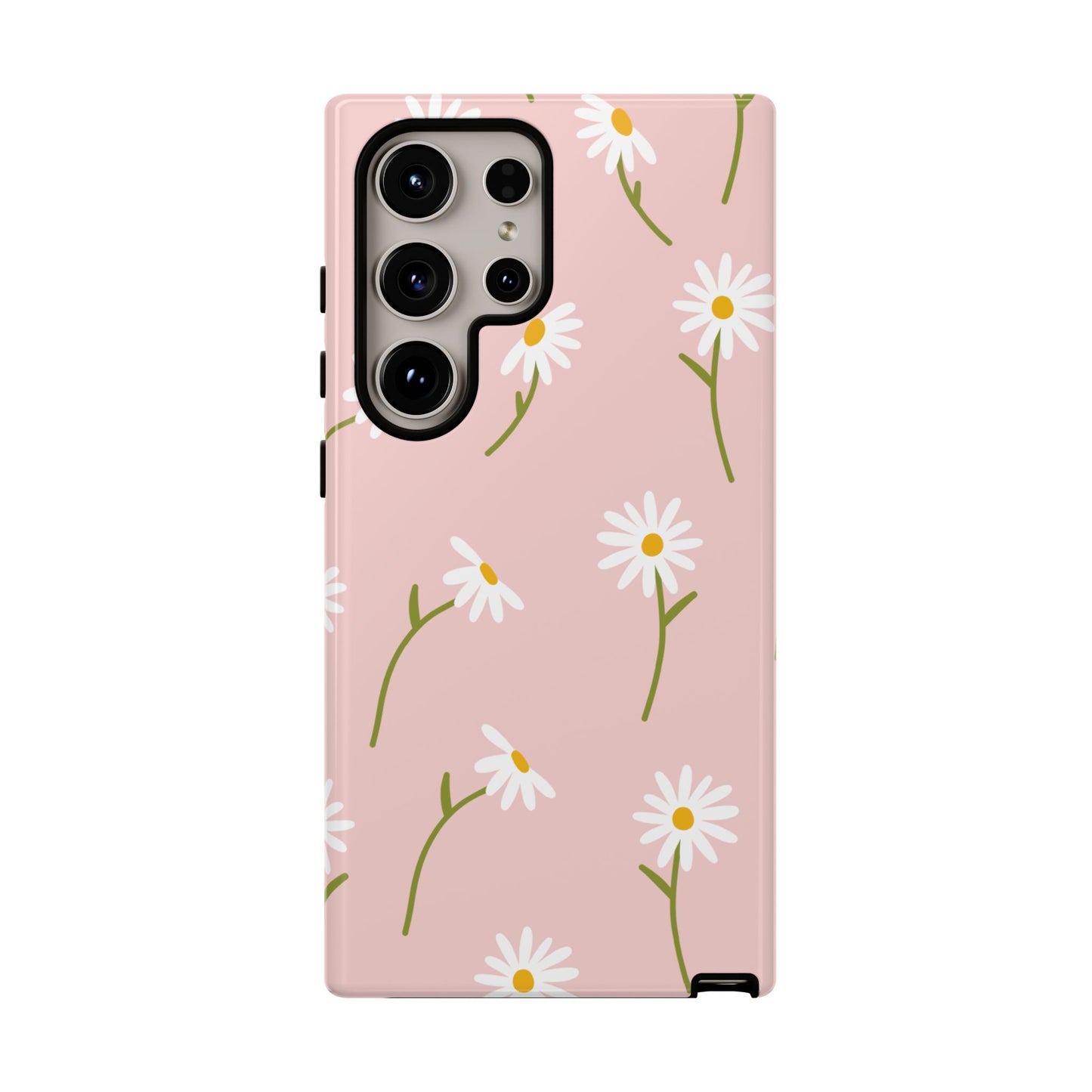 Daisy Delight Tough Samsung Galaxy Case – Cute Floral Design with Dual-Layer Protection