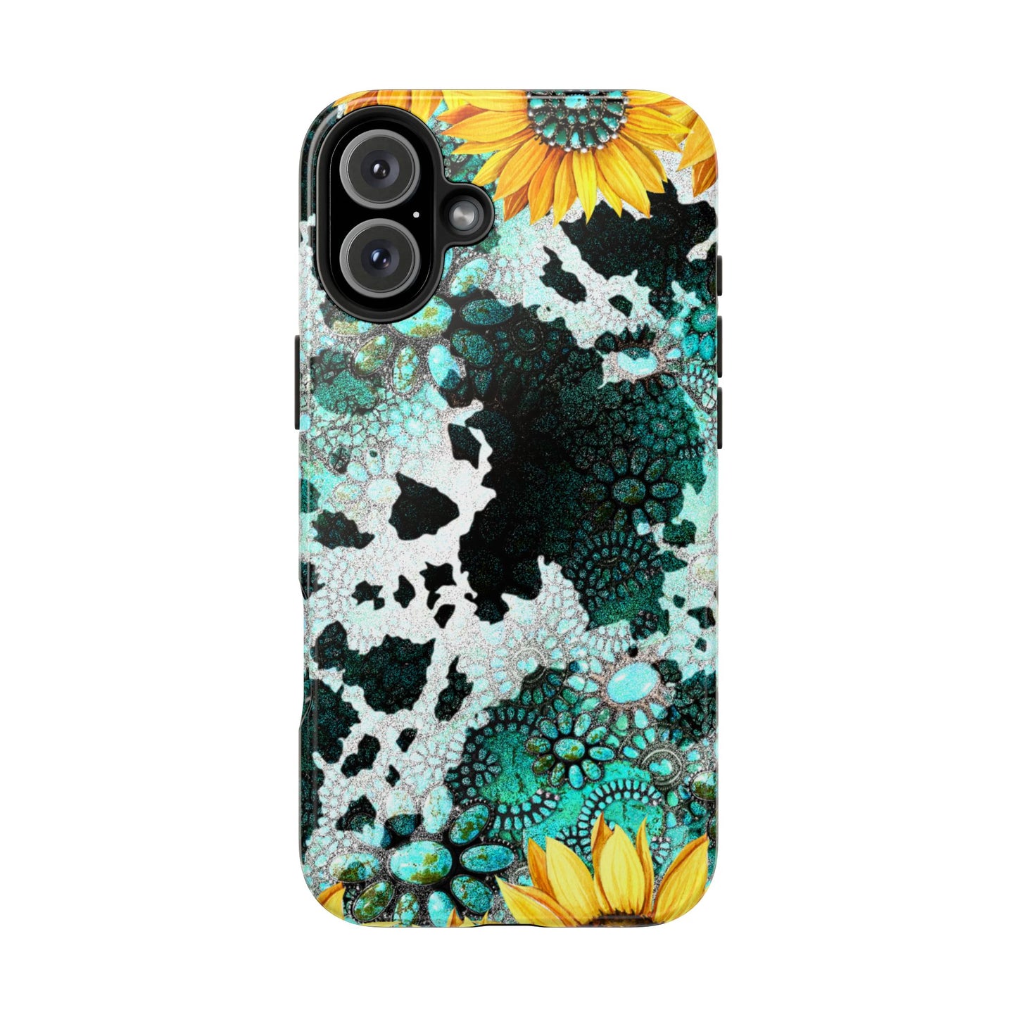 Boho Turquoise Sunflower Lace - iPhone Series Case