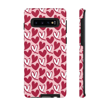 Hand-Drawn Hearts Samsung Galaxy Case