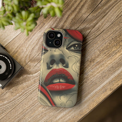 Bold Beauty Red Lips iPhone Case