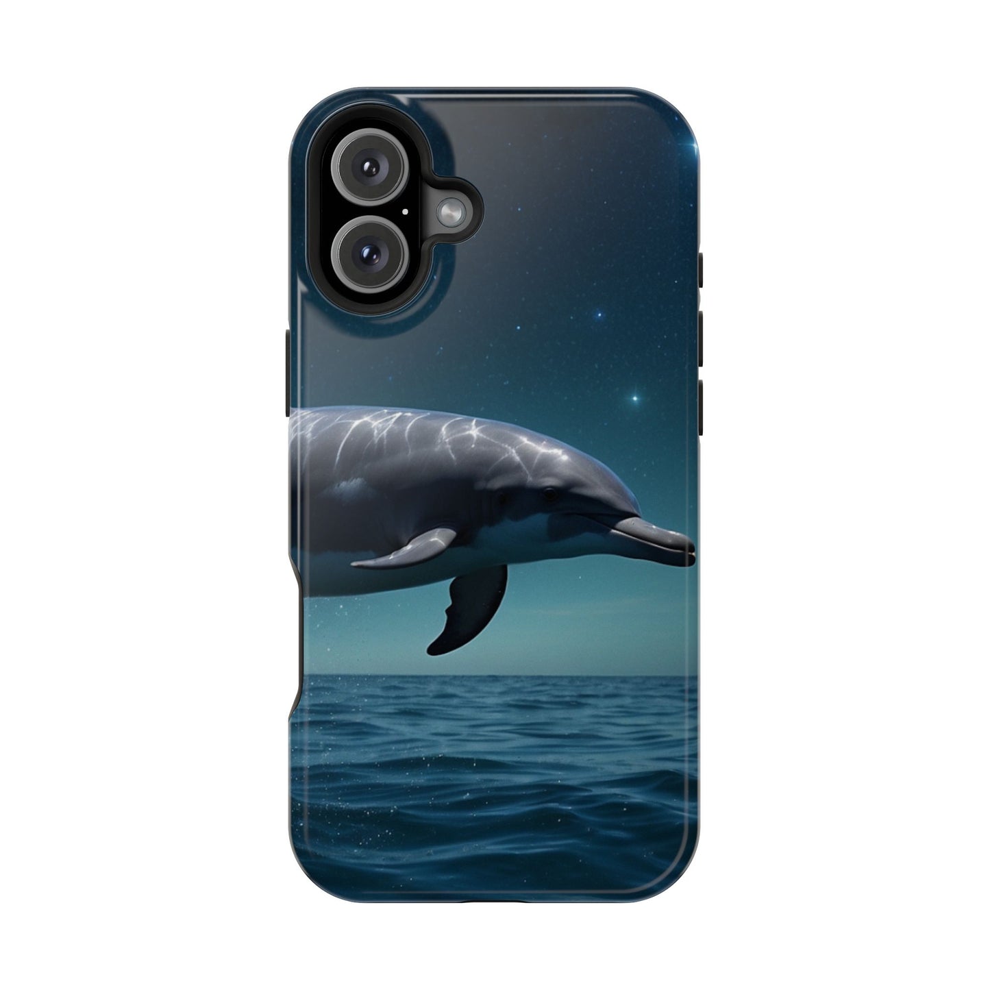 Midnight Ocean Dolphin - MagSafe-Compatible Case