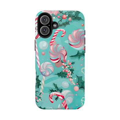 Candy Cane & Peppermint Holiday Delight – iPhone Series Case