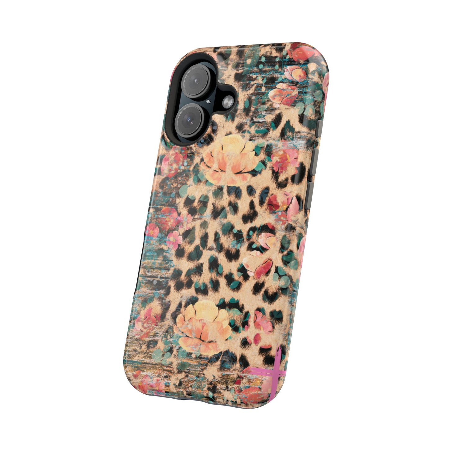 Rustic Floral Leopard - MagSafe iPhone Series Case