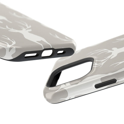 Minimalist Deer Silhouette MagSafe Pattern – iPhone Series Case