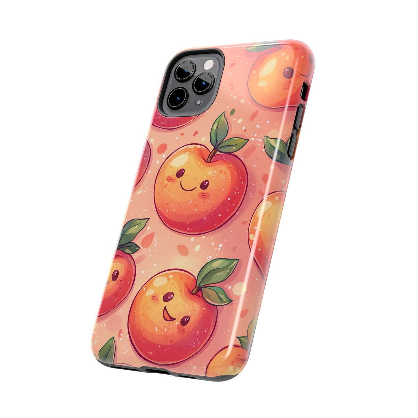 Cute Kawaii Peach iPhone Case – Durable Matte Finish, Slim & Lightweight Design - BOGO Cases