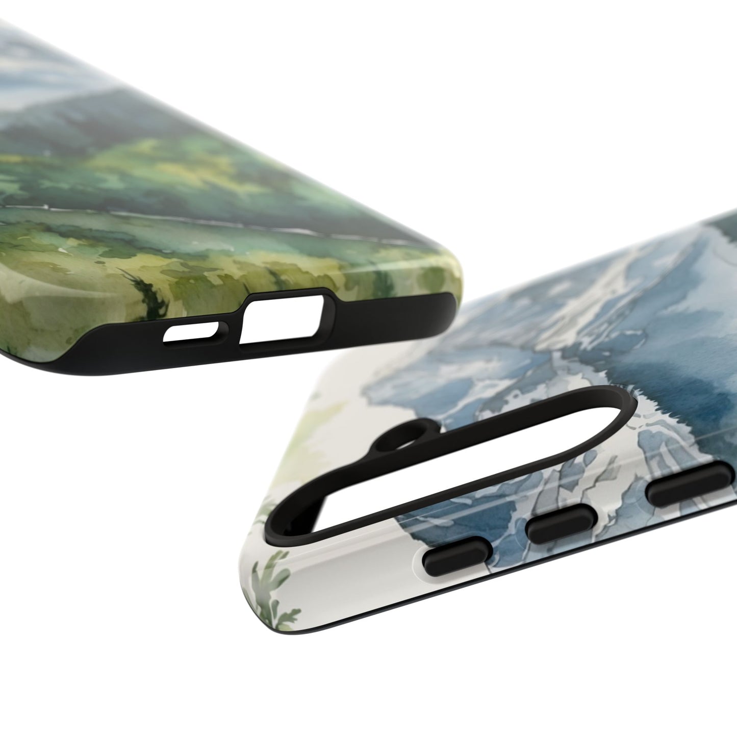 Watercolor Alpine Mountainscape - Samsung Galaxy Case