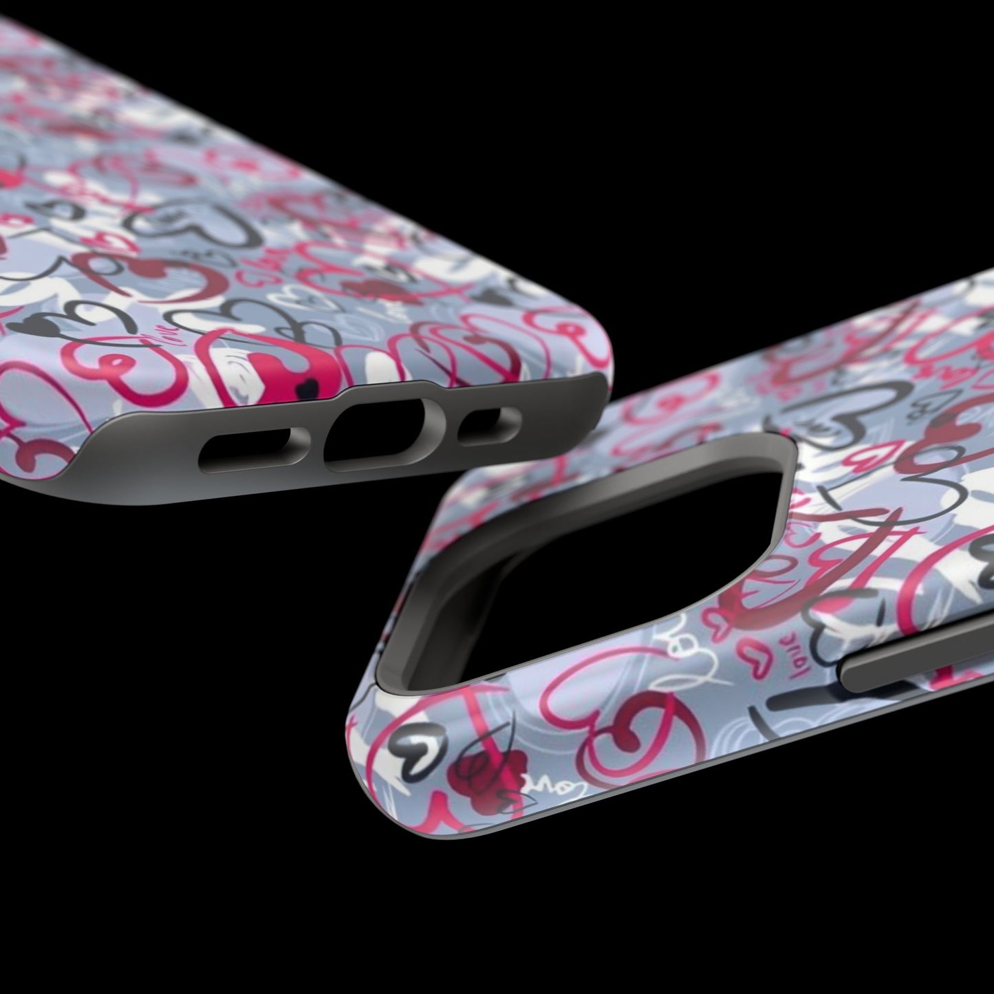 Graffiti Love Hearts MagSafe Case