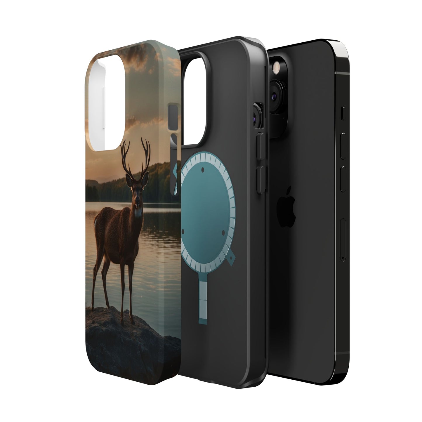 Majestic Stag at Sunset – MagSafe iPhone Case