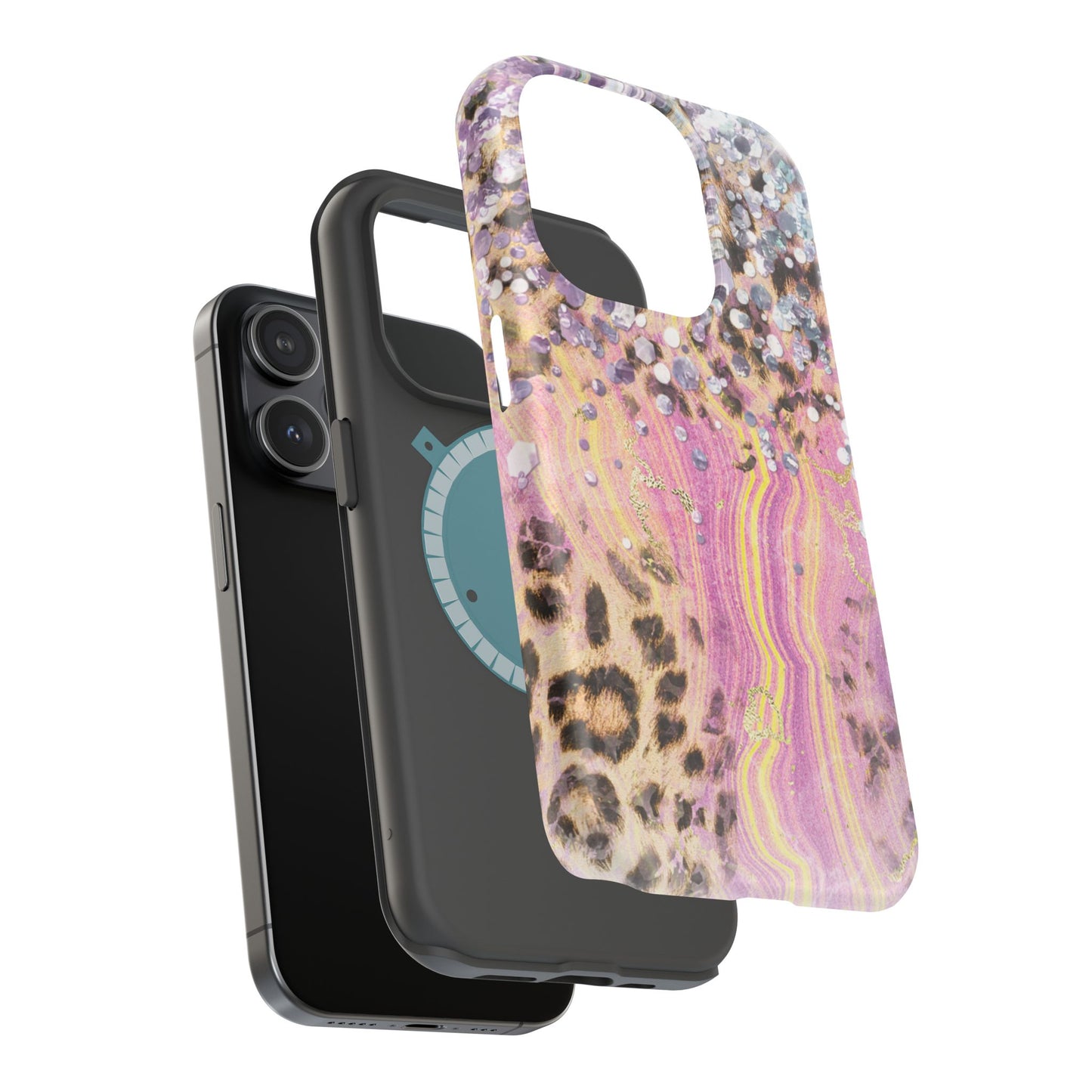 Glitter Glam Leopard – Magsafe iPhone Series Case