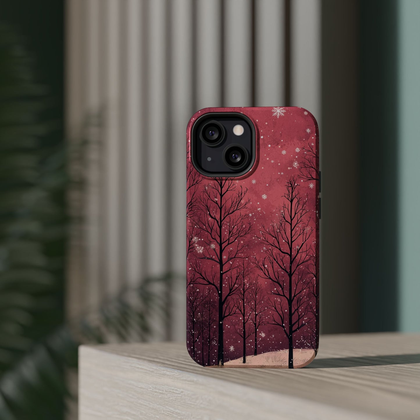 Pink Winter Twilight Forest - MagSafe iPhone Series Case