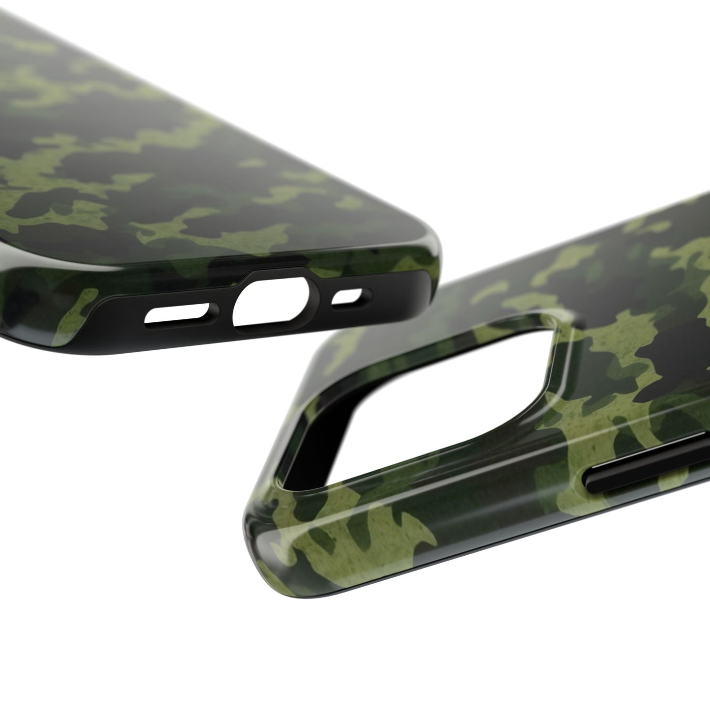 Dark Green Camouflage – iPhone Case, Rugged and Slim Design