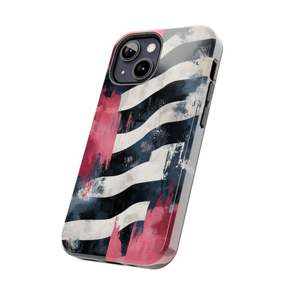 Blood Zebra iPhone Case – Bold Red & Black Pattern