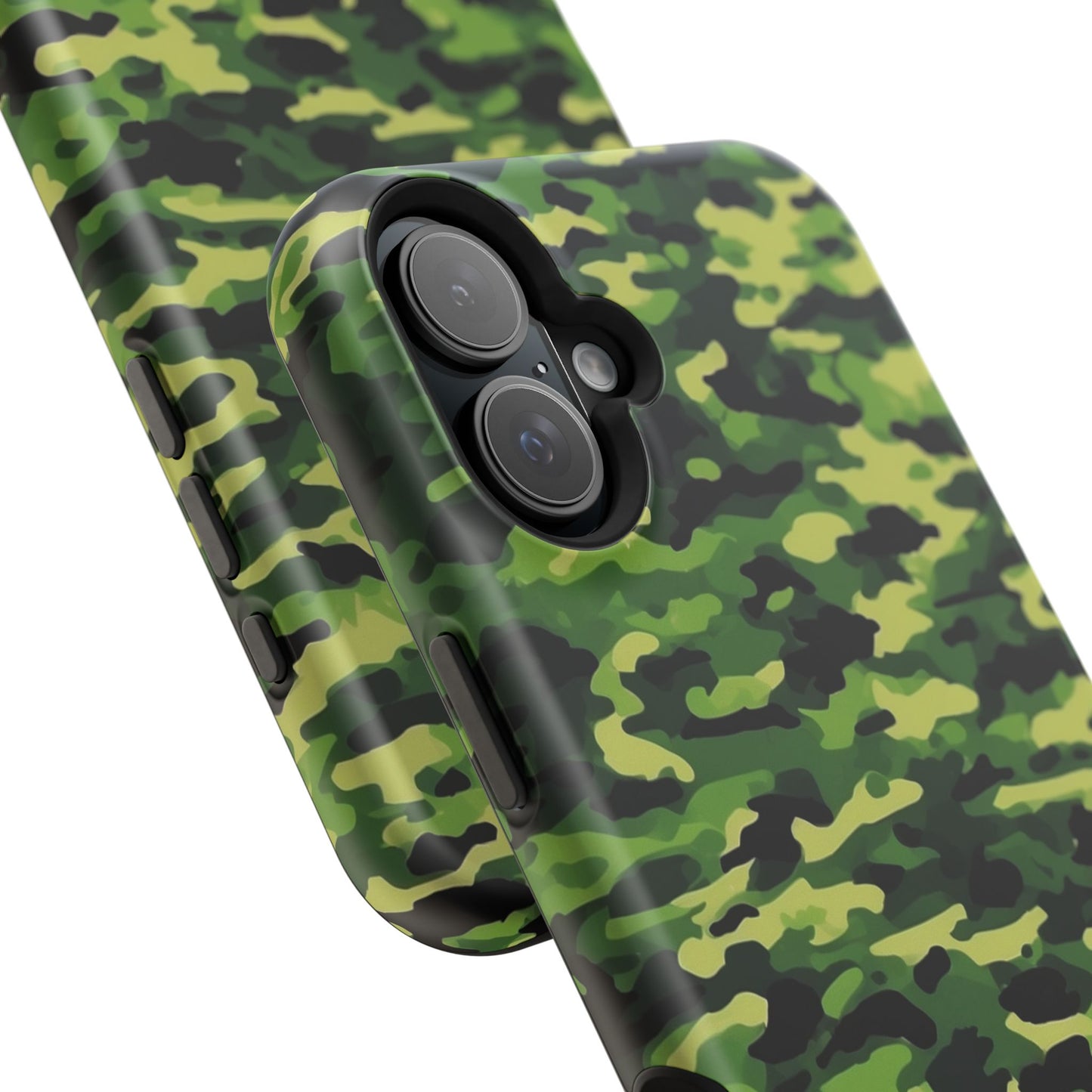 Green Woodland Camouflage – MagSafe iPhone Case, Slim and Shockproof