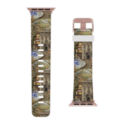  Whimsical Road Trip Collage Apple Watch Band