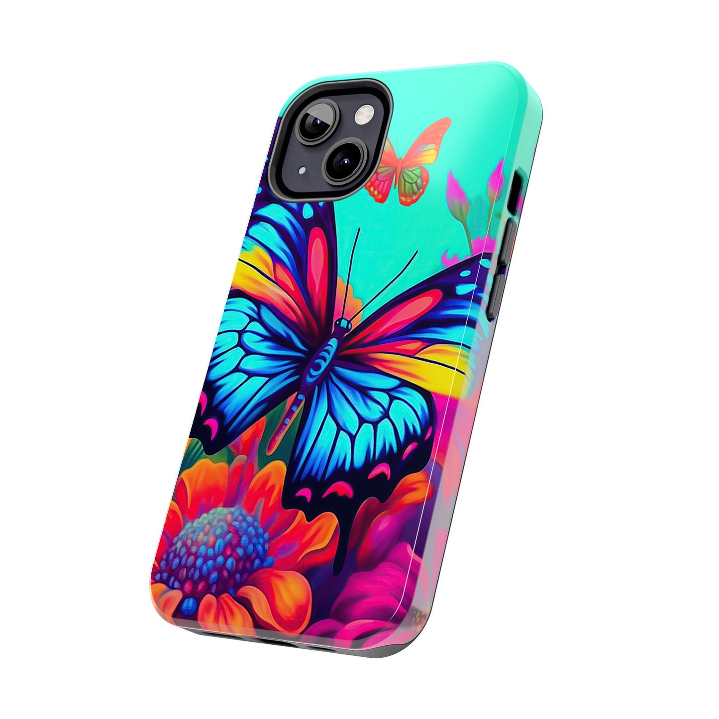 Vivid Butterfly & Floral Burst - iPhone Series Case